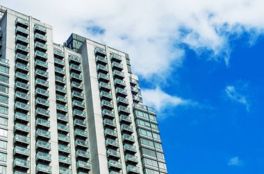 Modern iş gökdelenler, yüksek cam binalar, modern archit