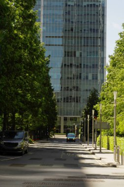 Modern iş gökdelenler, yüksek cam binalar, modern archit