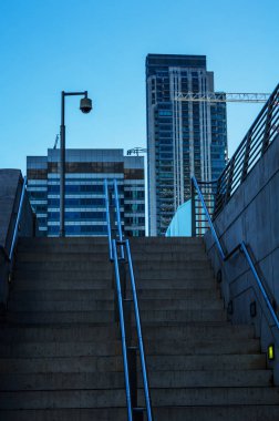 Modern iş gökdelenler, yüksek cam binalar, modern archit