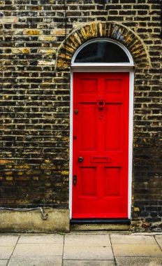 şık bir Konut Binası, ilginç bir facad girişine