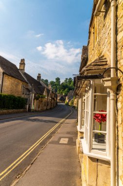 Eski İngiliz kasabası ve güzel tarihi binalar, eski street, h