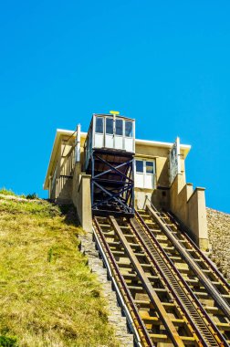 Cliff demiryolu, füniküler kablosu Asansör demiryolu, deniz VILL