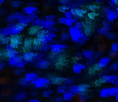 Farklı renkli fil, soyut b ile güzel arka plan