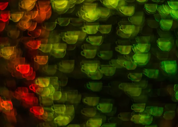 Beau fond avec différentes tasses de café de couleur, abstenir — Photo