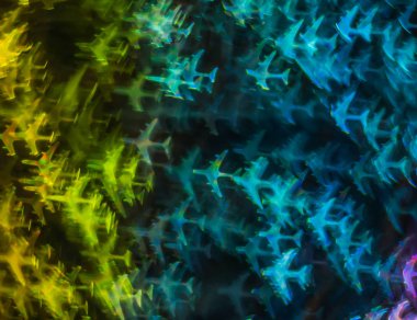 Farklı renkli uçak, soyut b ile güzel arka plan