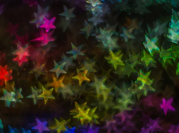 Beau fond avec différentes étoiles de couleur, backg abstrait — Photo