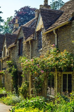 Eski İngiliz kasabası ve güzel tarihi binalar, eski street, h