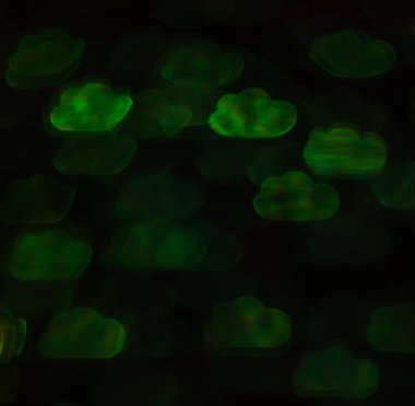 Farklı renkli bulut, soyut bac ile güzel arka plan