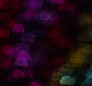 Farklı renkli bulut, soyut bac ile güzel arka plan