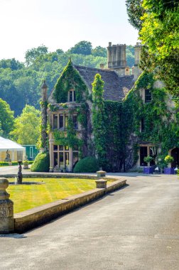 Tarihi kale, karakteristik turr stilize eski bina