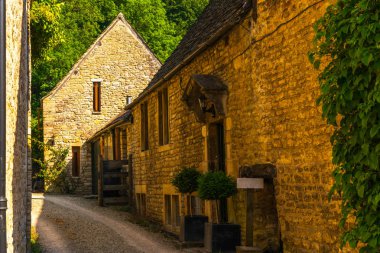 Eski İngiliz kasabası ve güzel tarihi binalar, eski street, h