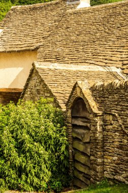 Eski İngiliz kasabası ve güzel tarihi binalar, eski street, h