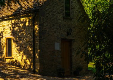 Eski İngiliz kasabası ve güzel tarihi binalar, eski street, h