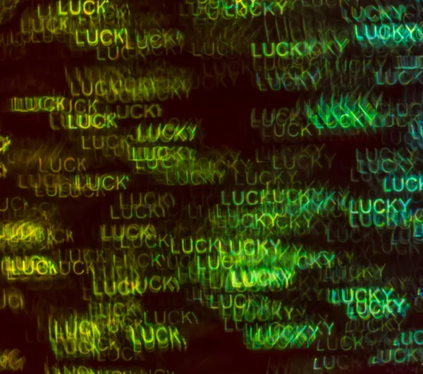 Beautiful background with different colored word lucky, abstrac — стоковое фото