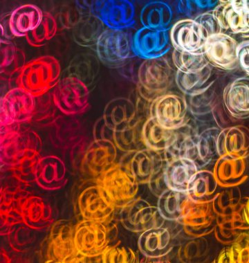 Tabelaya, soyut ba güzel arka plan ile farklı renkli