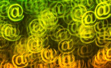 Tabelaya, soyut ba güzel arka plan ile farklı renkli