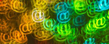 Tabelaya, soyut ba güzel arka plan ile farklı renkli