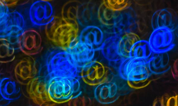 Tabelaya, soyut ba güzel arka plan ile farklı renkli