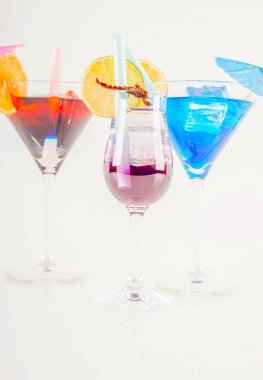 Renkli kokteyl Akrep, renkli şemsiye, IC ile dekore edilmiş