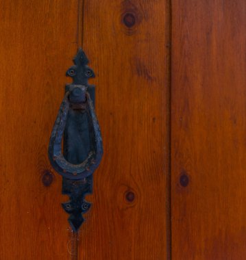 Kapı tokmağı pirinç bir dekorasyon, güzel entr şeklinde ile