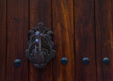 Kapı tokmağı pirinç bir dekorasyon, güzel entr şeklinde ile