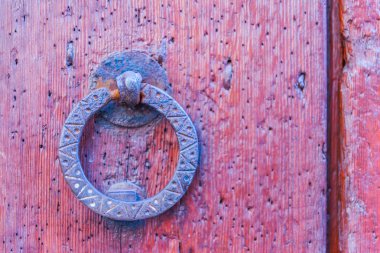 Kapı tokmağı pirinç bir dekorasyon, güzel entr şeklinde ile