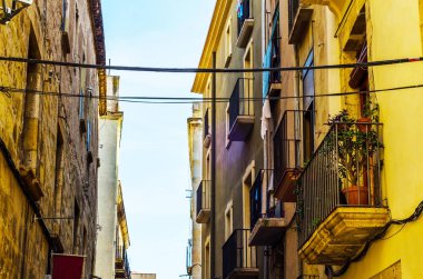 Şık balkon korkuluk, bir metal katı mimari elemen