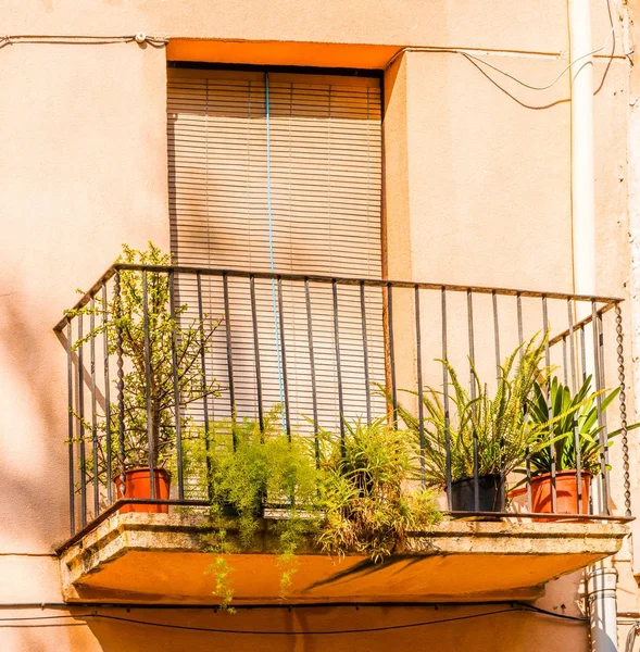 Şık balkon korkuluk, bir metal katı mimari elemen