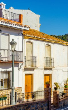 Şık balkon korkuluk, bir metal katı mimari elemen