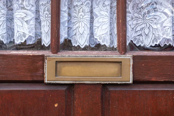 Caixa Correio Velha Porta Maneira Tradicional Entregar Cartas Para Casa — Fotografia de Stock