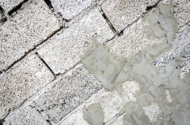 Beton doku, arka plan beton blokların bir duvar ile 