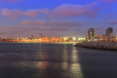 Yat Club.Ashdod İsrail. Akşam görünümü