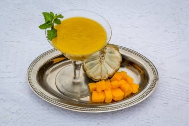  Papaya ve muhallebi elma krem