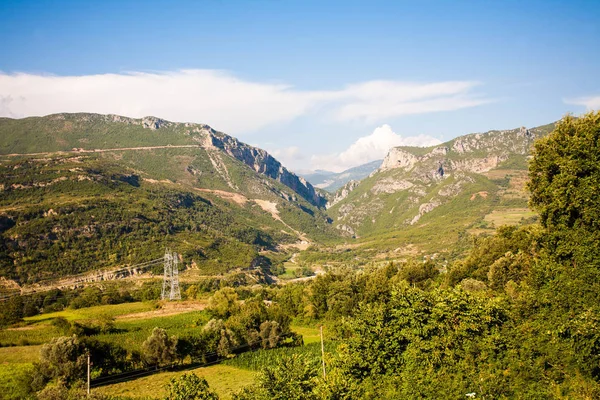 Albanska landskap, berg — Stockfoto