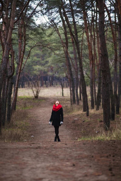 The girl and the road — Stock Photo, Image