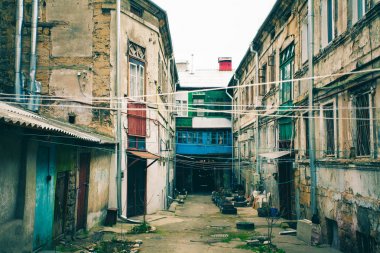 Eski şehir, yoksulluk Doğu Avrupa kentleri eski evde