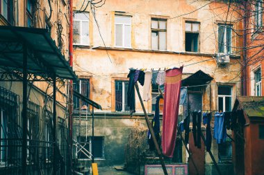 Eski şehir, yoksulluk Doğu Avrupa kentleri eski evde