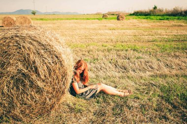 Sahada yığın saman