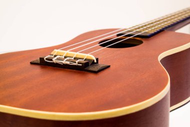 Ukulele vücut yakın çekim
