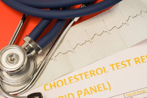 Kolesterol Yağ Kan Kalp Kalp Ritmi Kardiyak Fonksiyon Için Yükseltilmiş — Stok fotoğraf