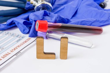 Li kısaltma veya kısaltma laboratuvar analizi testi ya da insan kanı lityum veya serum bipolar bozukluk veya diğer zehirlenme tedavisinde teşhis için. Kimyasal sembol lityum Li stetoskop