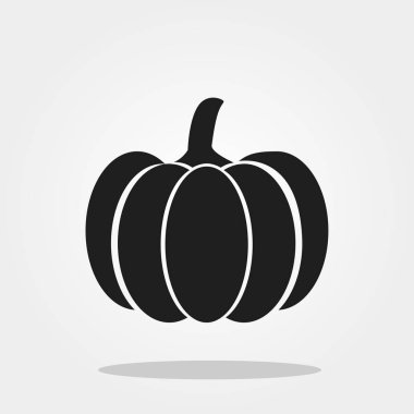 Renk arka plan üzerinde izole trendy düz stil kabak simgesini. Tasarım, logo, UI sebze simgesi. Vektör çizim, Eps10. Düz stil.