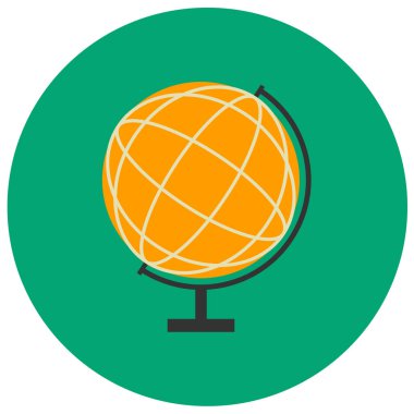 Sevimli simge gri arka plan üzerinde izole trendy düz tarzı. Okul simgesi tasarım, logo, UI. Vektör çizim, Eps10.