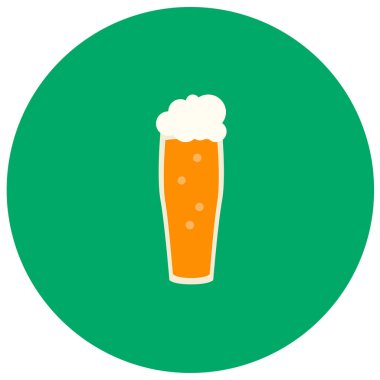 Bira renk arka plan üzerinde izole trendy düz stil şirin simgesinde. Şükran günü simgesi tasarım, logo, UI. Vektör çizim, Eps10. Düz stil.