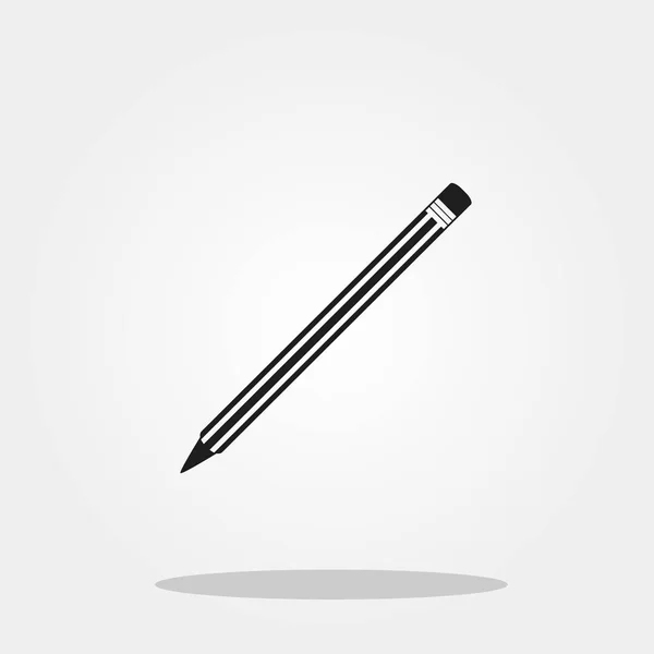 Pencil cute icon in trendy flat style isolated on grey background. School symbol for your design, logo, UI. Vector illustration, EPS10. — Stock Vector
