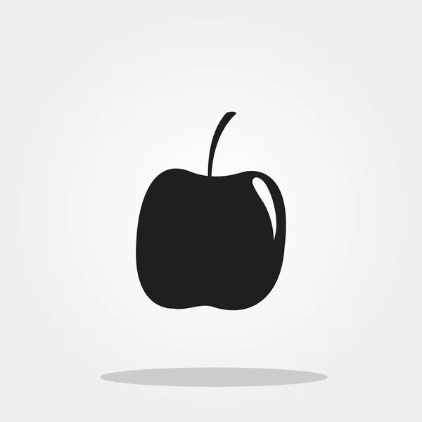 Яблочный милый значок в модном плоском стиле изолирован на цветном фоне. Символ благодарения за ваш дизайн, логотип, пользовательский интерфейс. Векторная иллюстрация, EPS10. Плоский стиль . — стоковый вектор