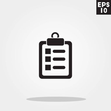 Hastane kutsal kişilerin resmi gri arka plan üzerinde izole trendy düz stil içinde gemide unutmayın. Kimlik kartı simgesi tasarım, logo, UI. Vektör çizim, Eps10.