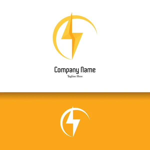 Modèle de logo écologie énergétique, pour l'entreprise de branding. Tendance surbrillance colorée et illustration design élégante — Image vectorielle