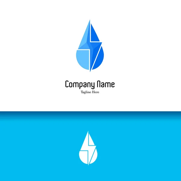 Plantilla de logotipo de ecología energética, para empresa de branding. Tendencia colorido resaltado y elegante diseño ilustración — Vector de stock