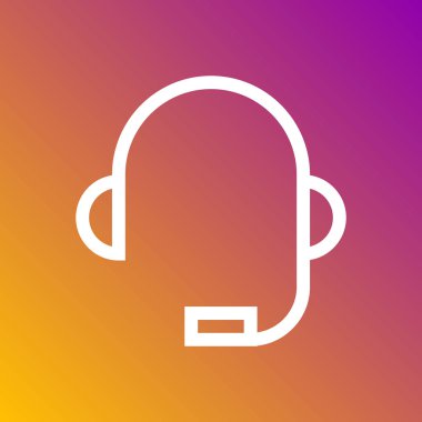 Müşteri hizmet Yardım simgesini gri arka plan üzerinde izole trendy düz stil. Internet ve e-ticaret simgesi tasarım, logo, UI. Vektör çizim, Eps10.